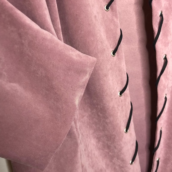 Vintage Lilac Blazer with Lace Up Trim BOGO ANY OFFER - Picture 3 of 7